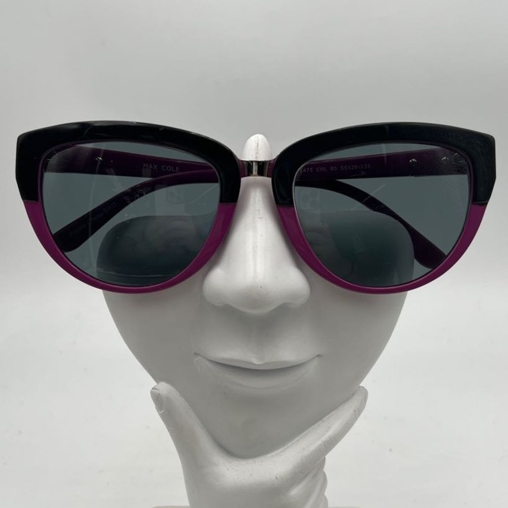 Max Cole Black Purple Oval Sunglasses Frames MC1475